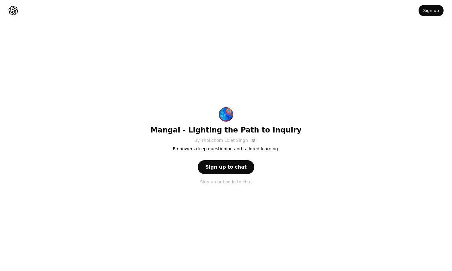 ChatGPT - Mangal - Lighting the Path to Inquiry Website