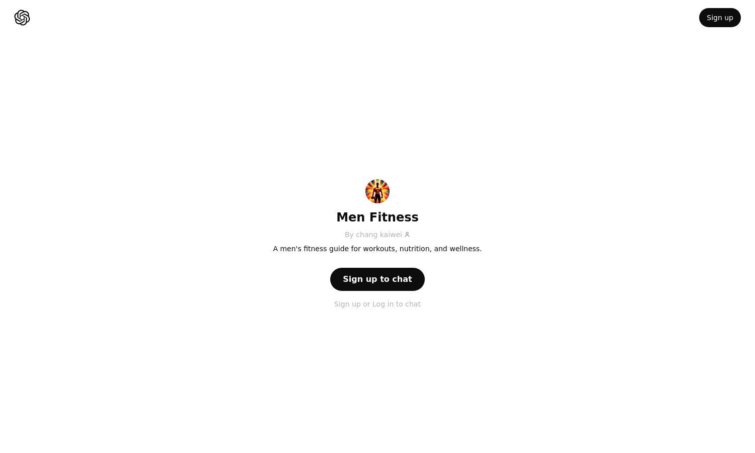 ChatGPT - Men Fitness Website