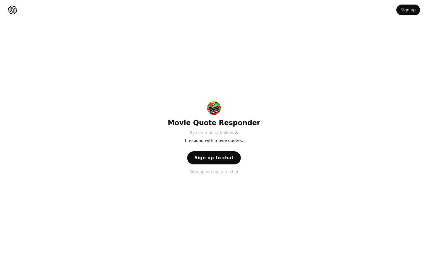 ChatGPT - Movie Quote Responder Website