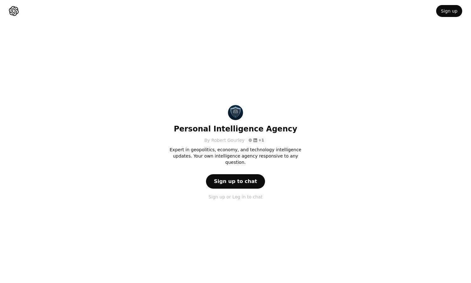 ChatGPT - Personal Intelligence Agency Website