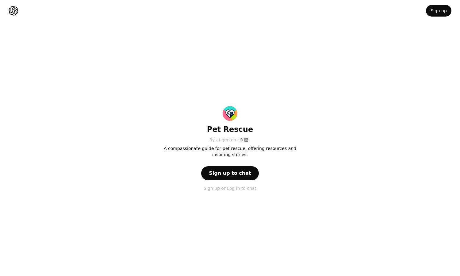 ChatGPT - Pet Rescue Website