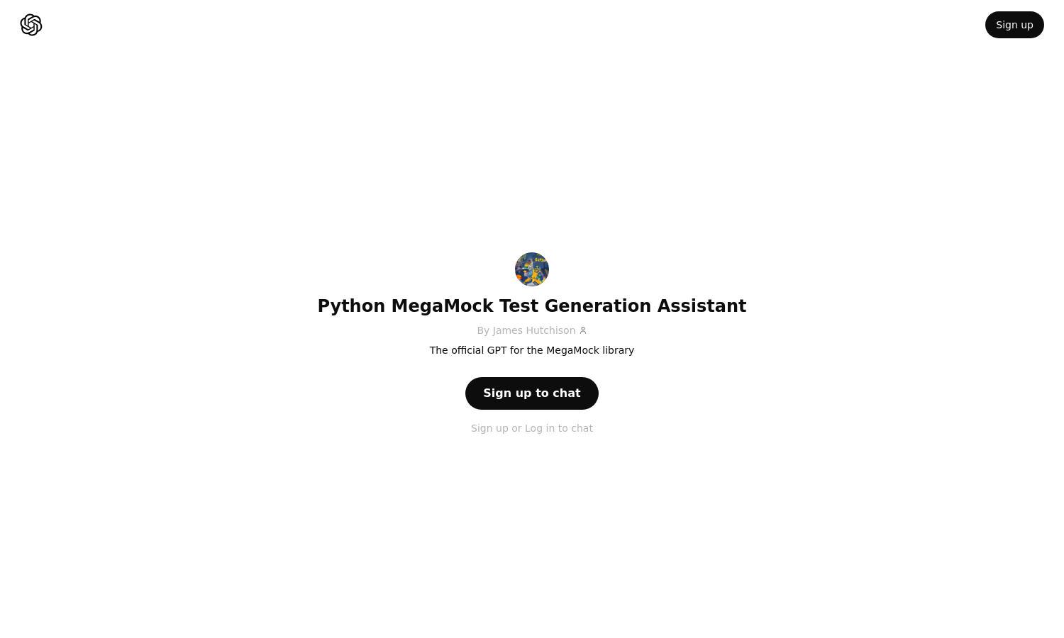 ChatGPT - Python MegaMock Test Generation Assistant Website