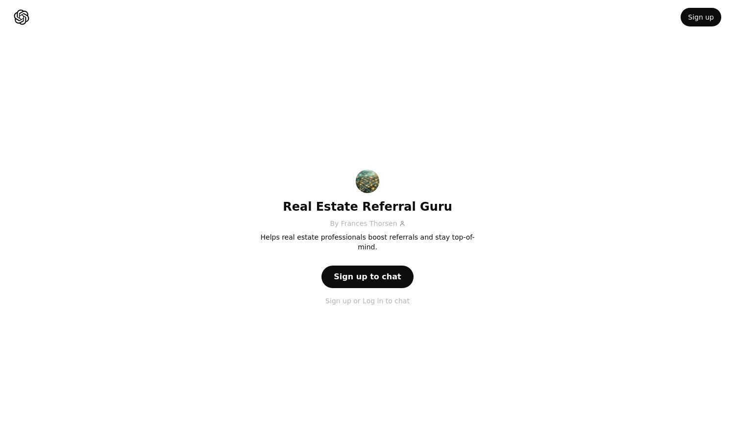 ChatGPT - Real Estate Referral Guru Website