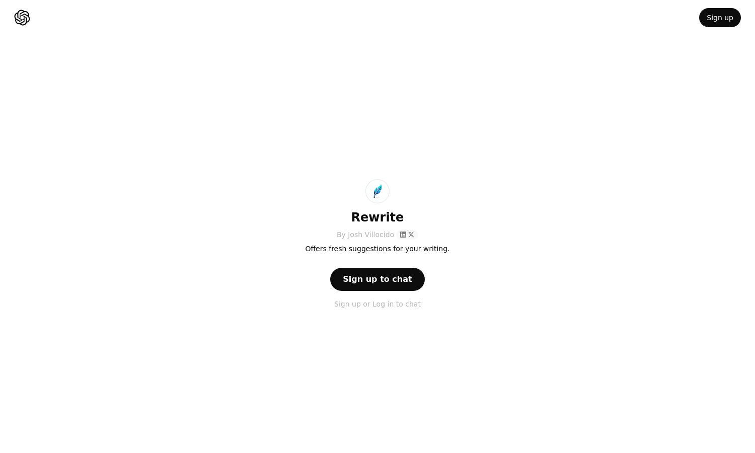 ChatGPT - Rewrite Website