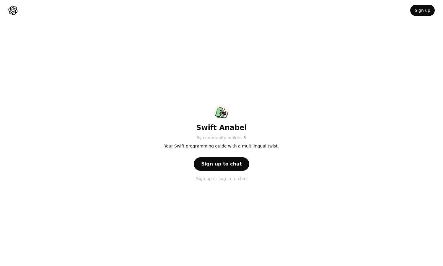 ChatGPT - Swift Anabel Website