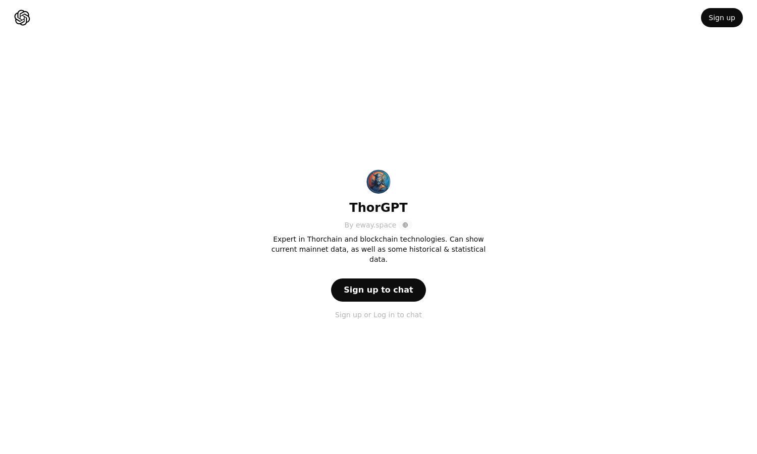 ChatGPT - ThorGPT Website