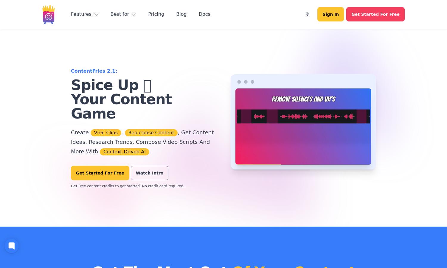 ContentFries Website