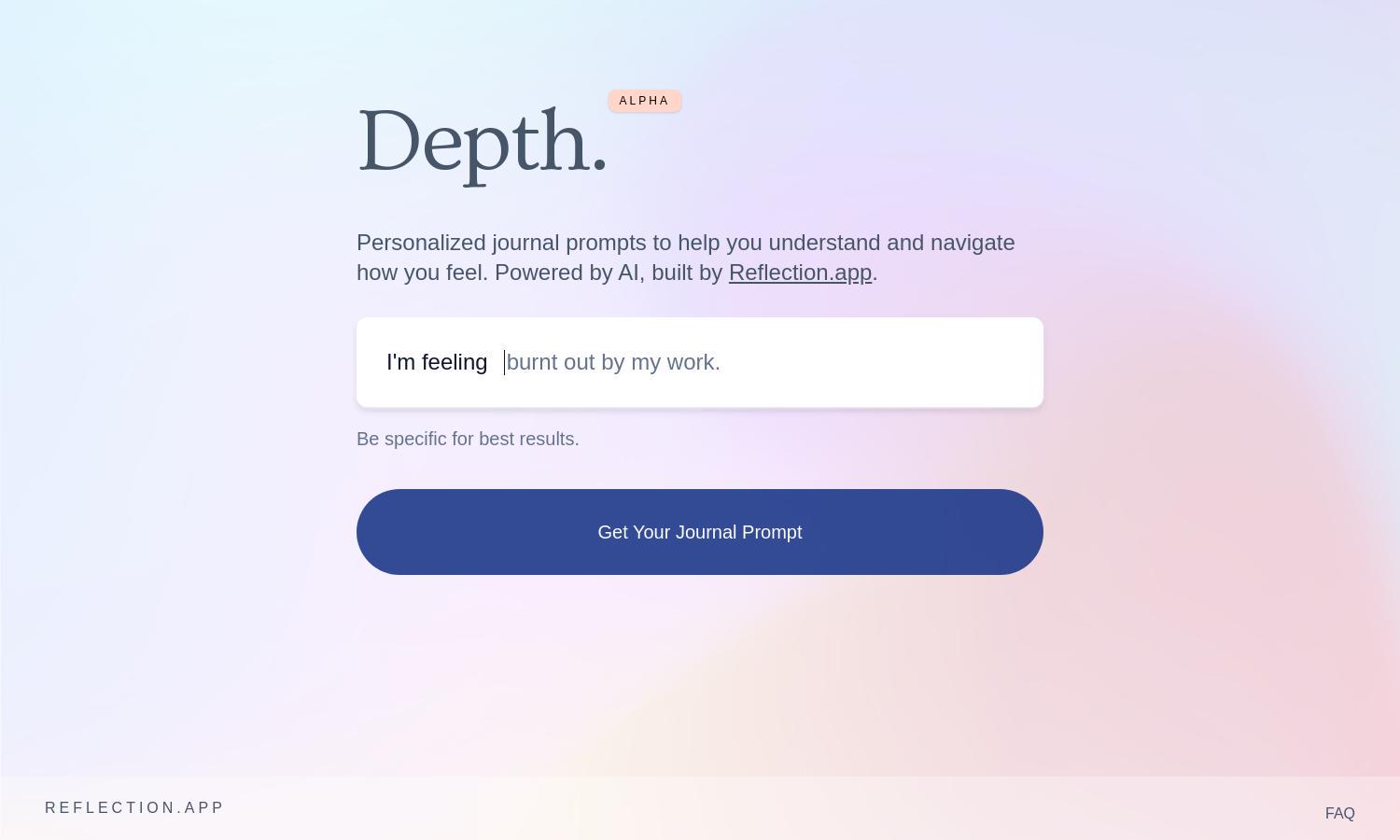 Depth Website