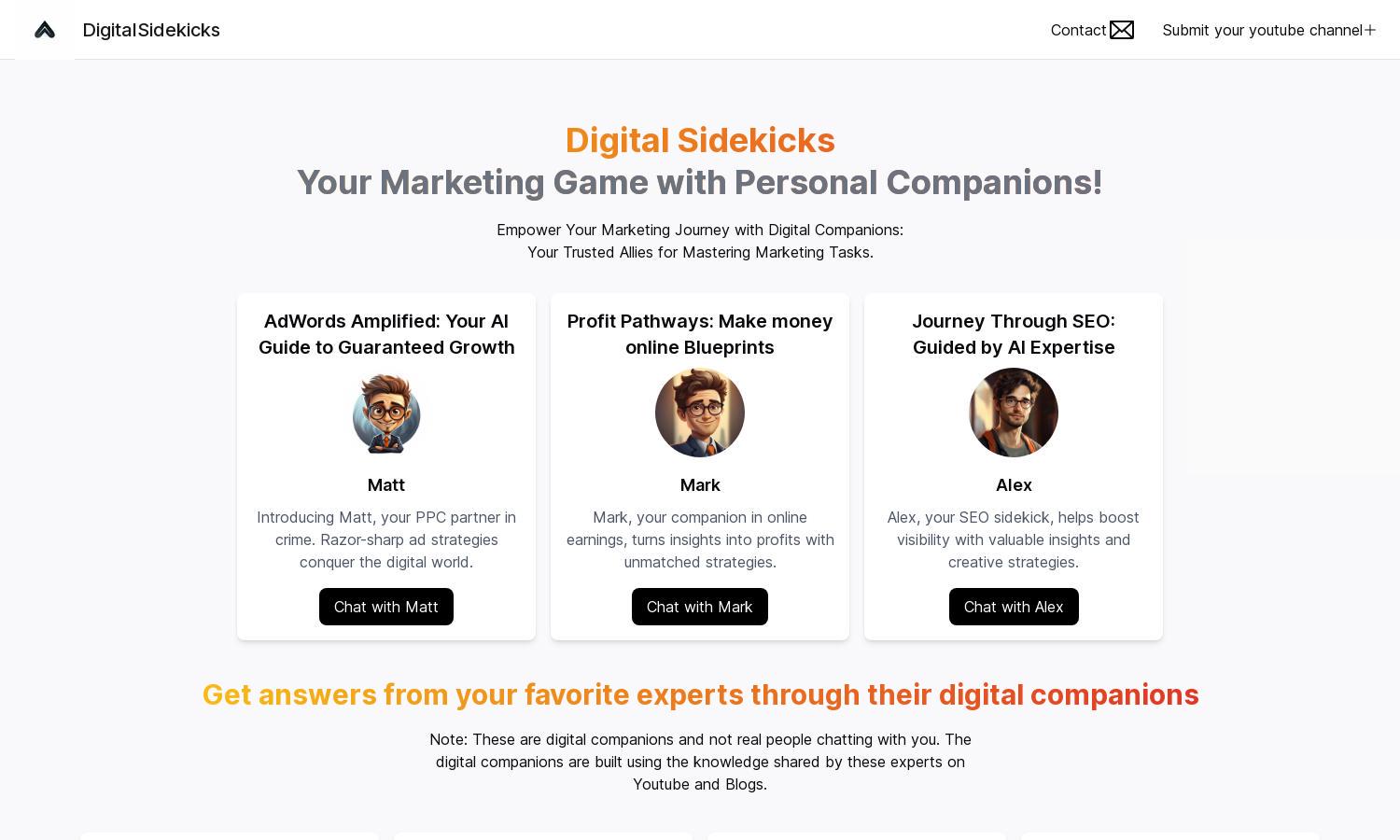 DigitaSidekicks Website