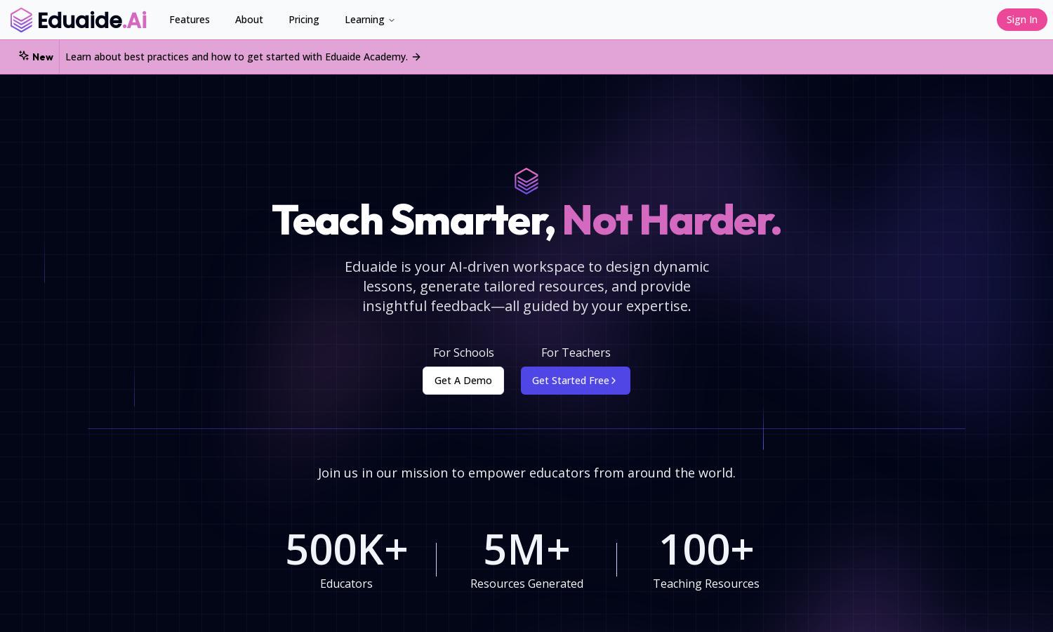 Eduaide.Ai Website