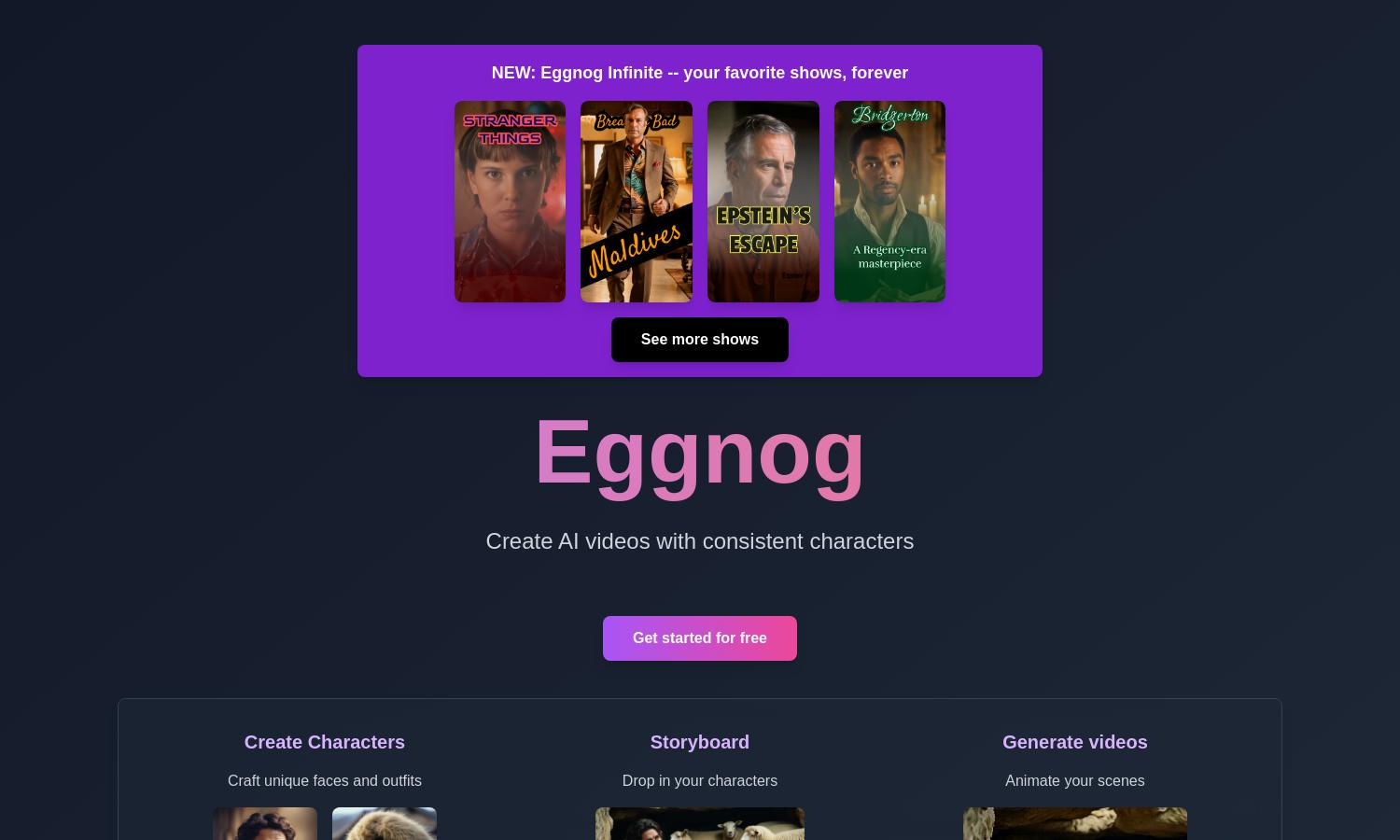 Eggnog Website