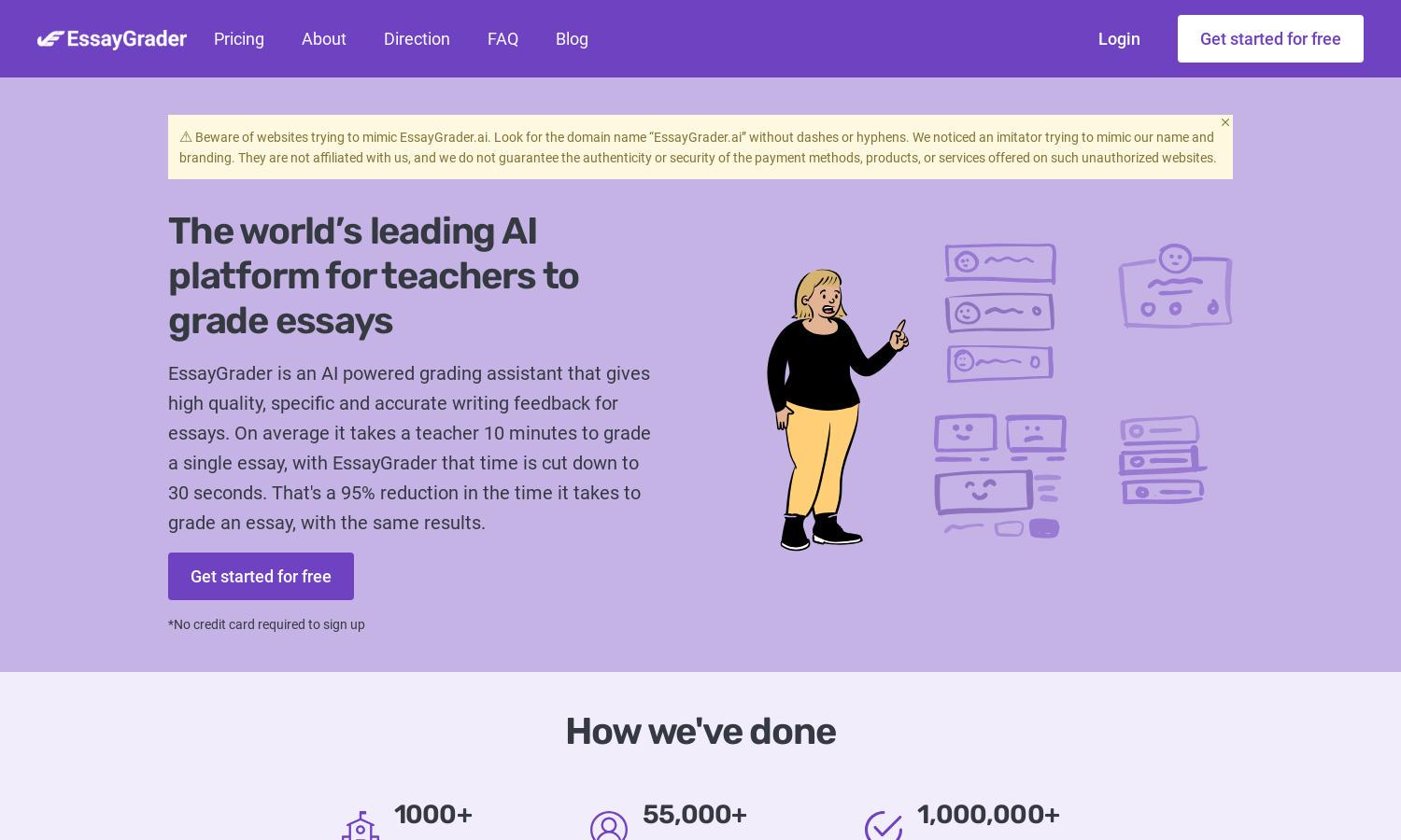 Essay Grader AI Website