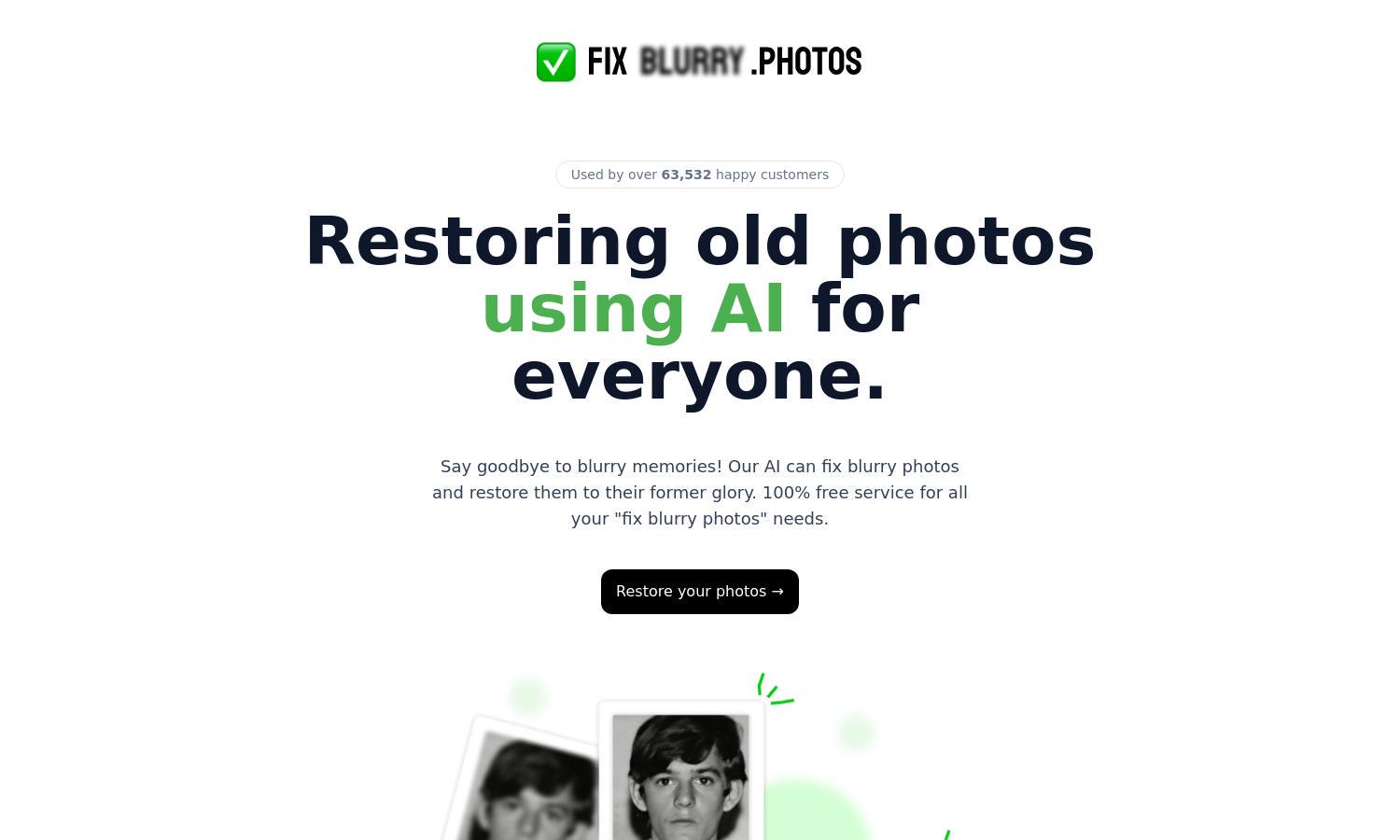 Face Photo Restorer Website