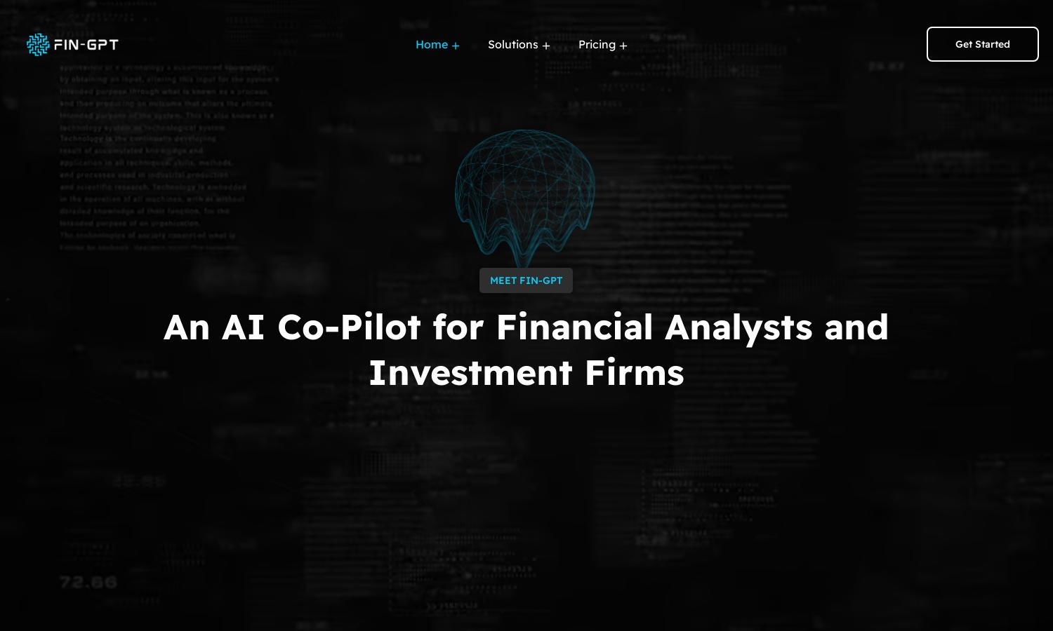 FIN-GPT Website