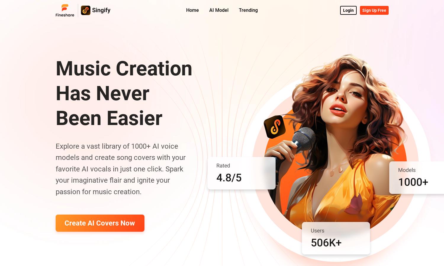 Fineshare Singify Website