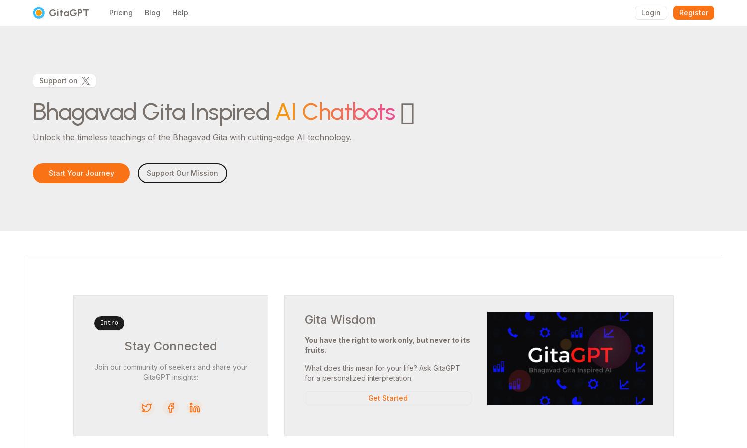 GitaGPT Website