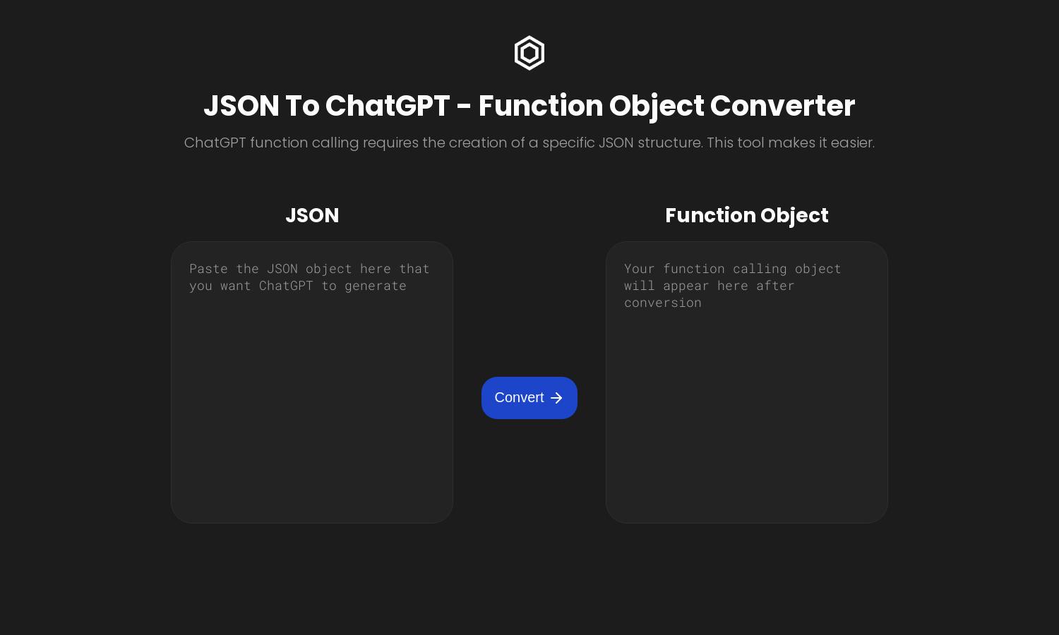 JSON To ChatGPT Website