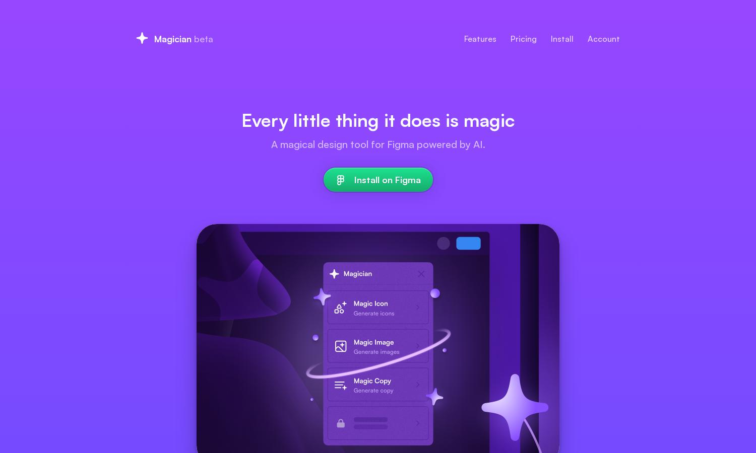 Magician for Figma Website