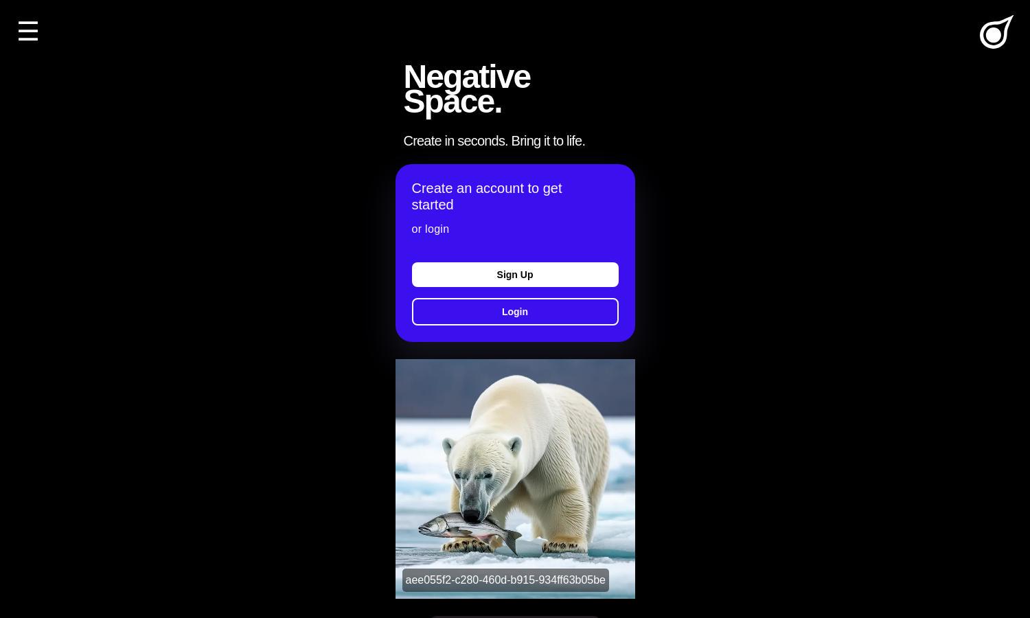 Negative Space Website