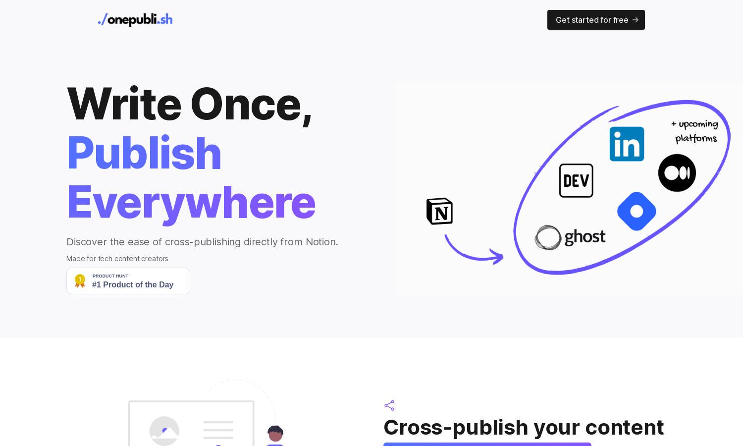 One Publish Website