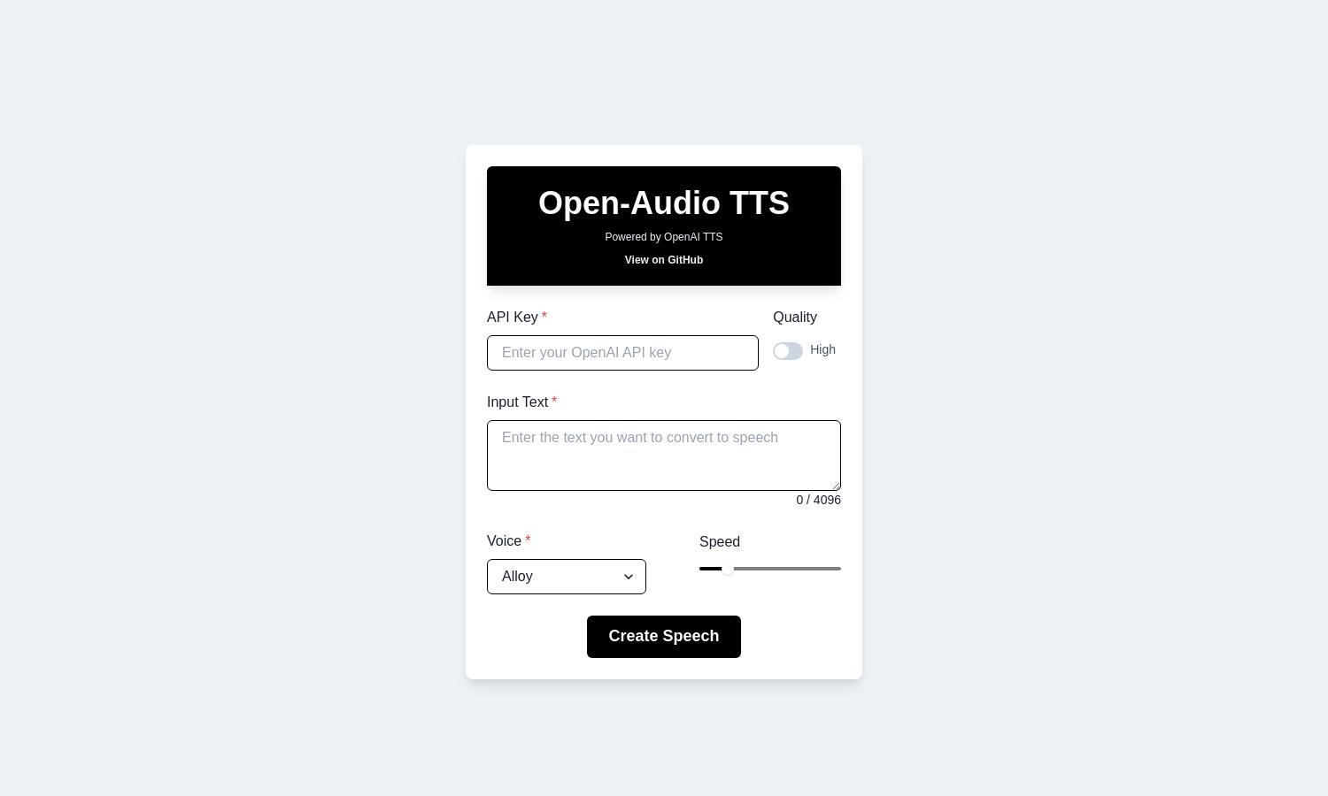 Open-Audio Website