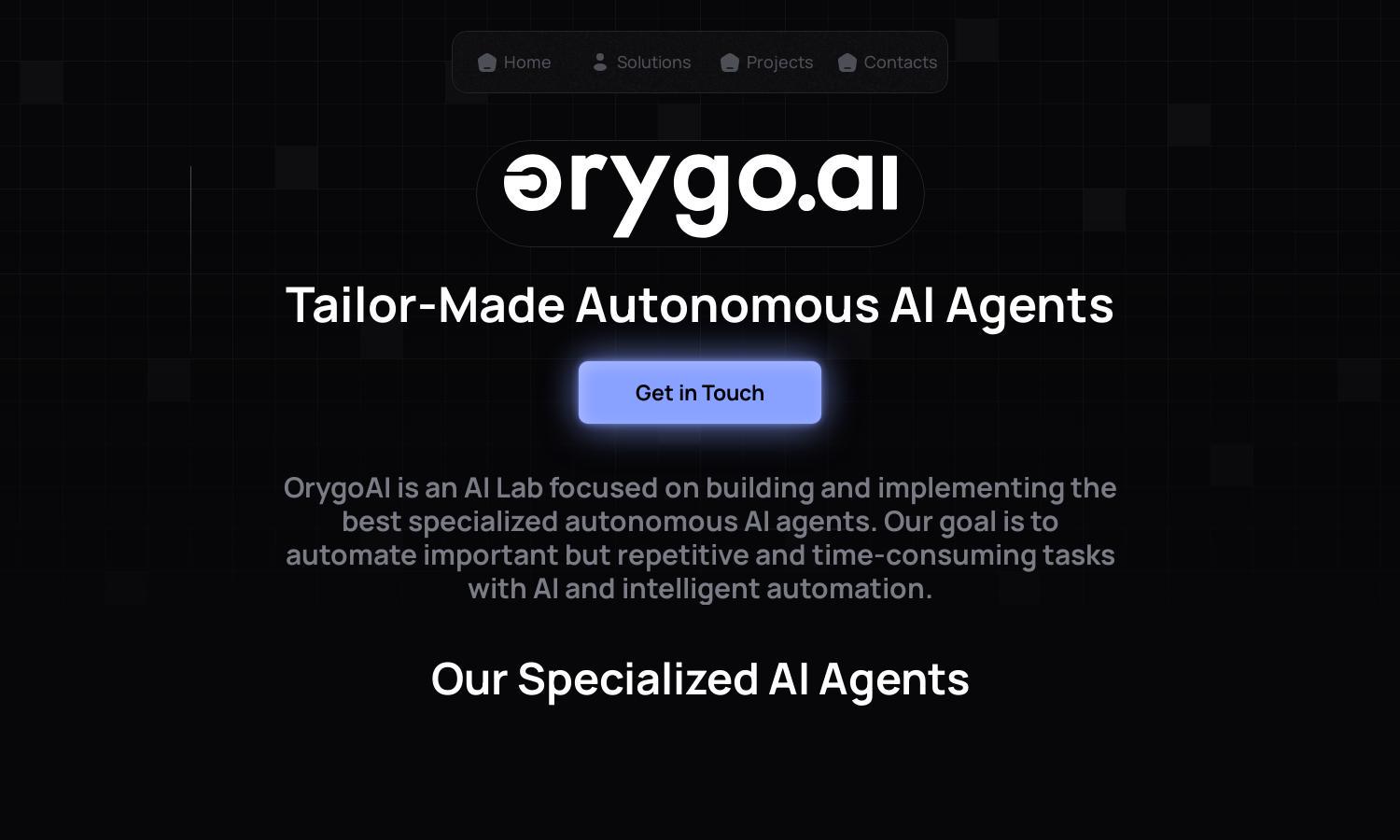 OrygoAI Website