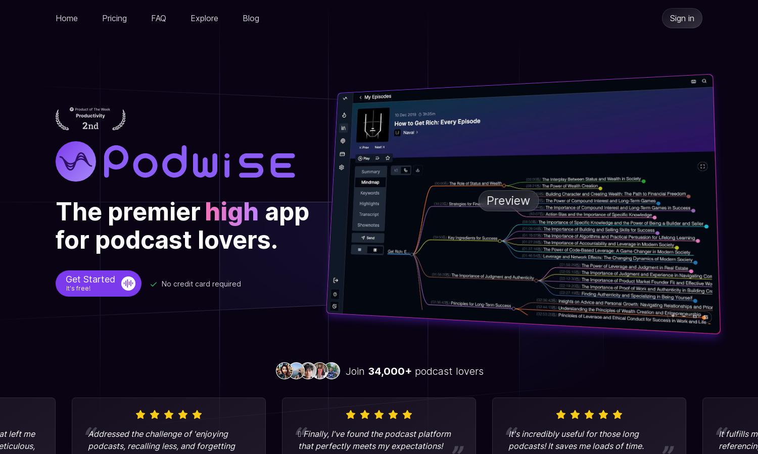 Podwise Website