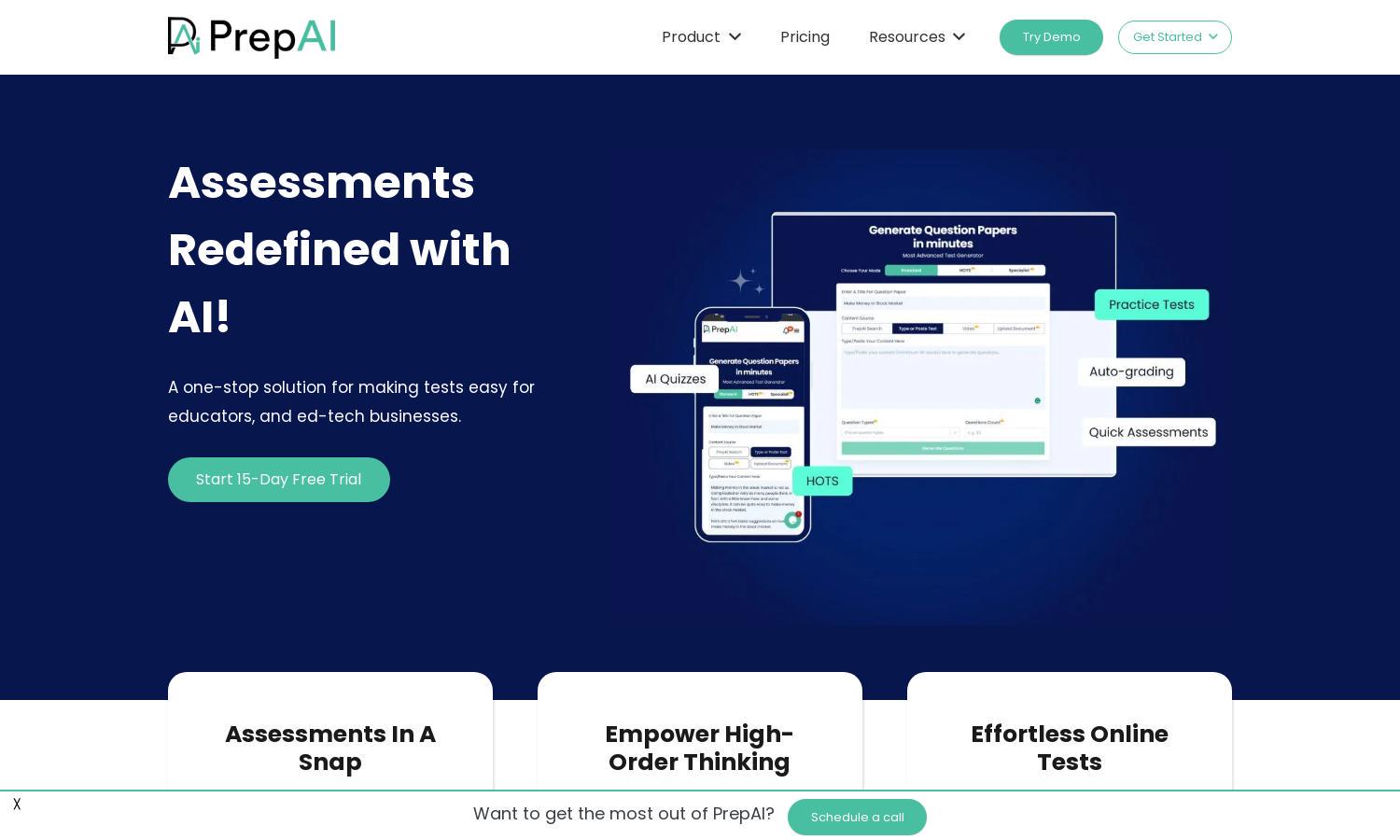 PrepAI Website