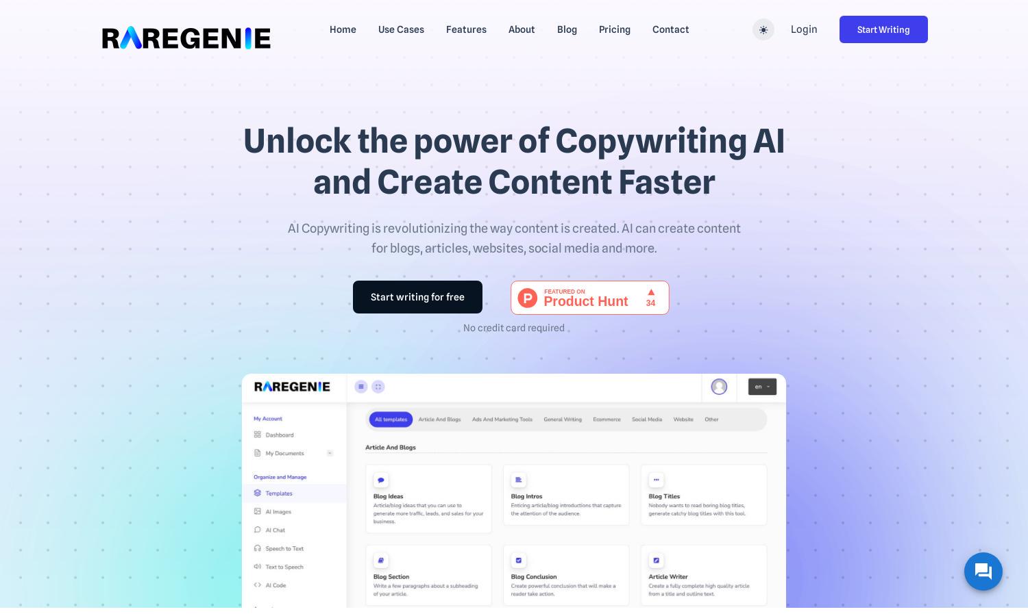 Raregenie Website