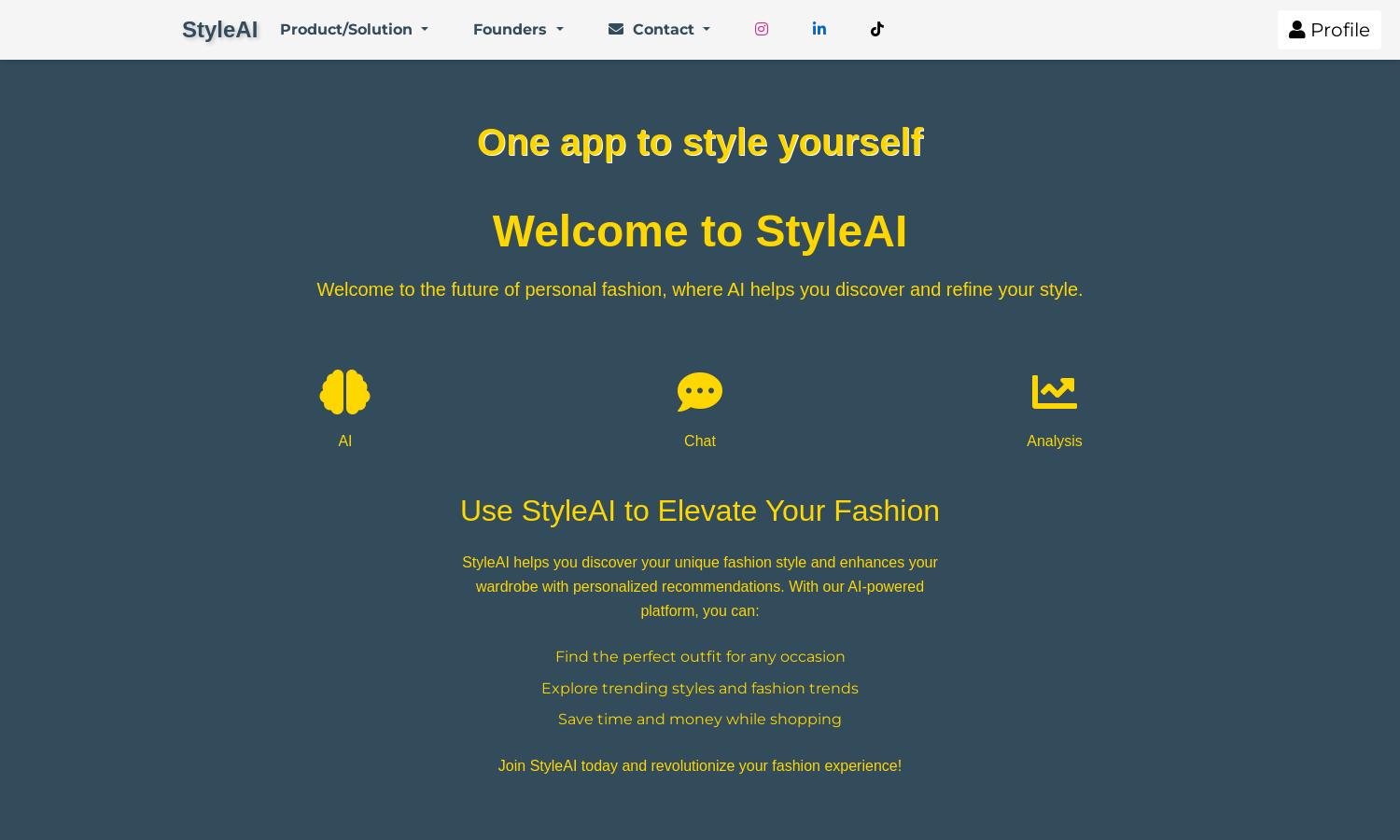 StyleAI Website