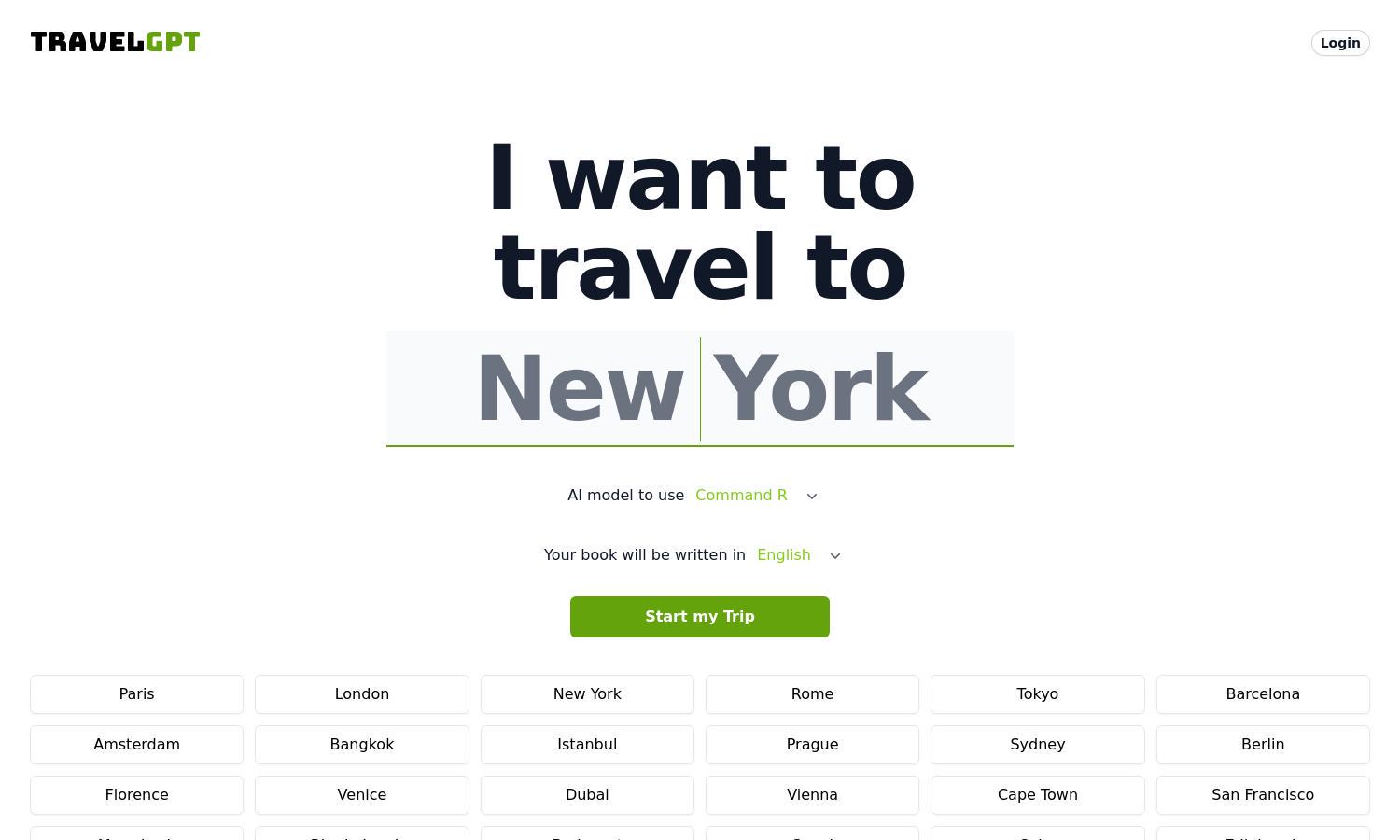 TravelGPT Website