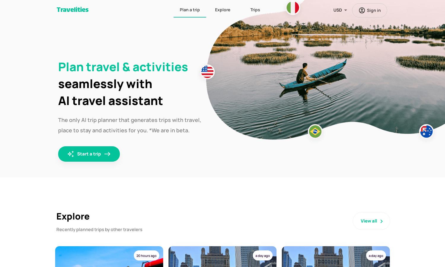 Travelities Website