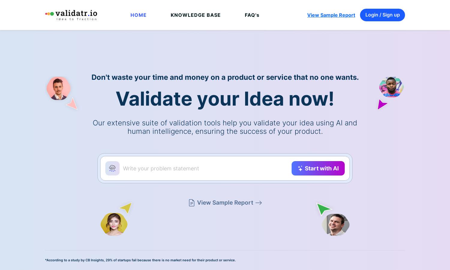 Validatr.io Website