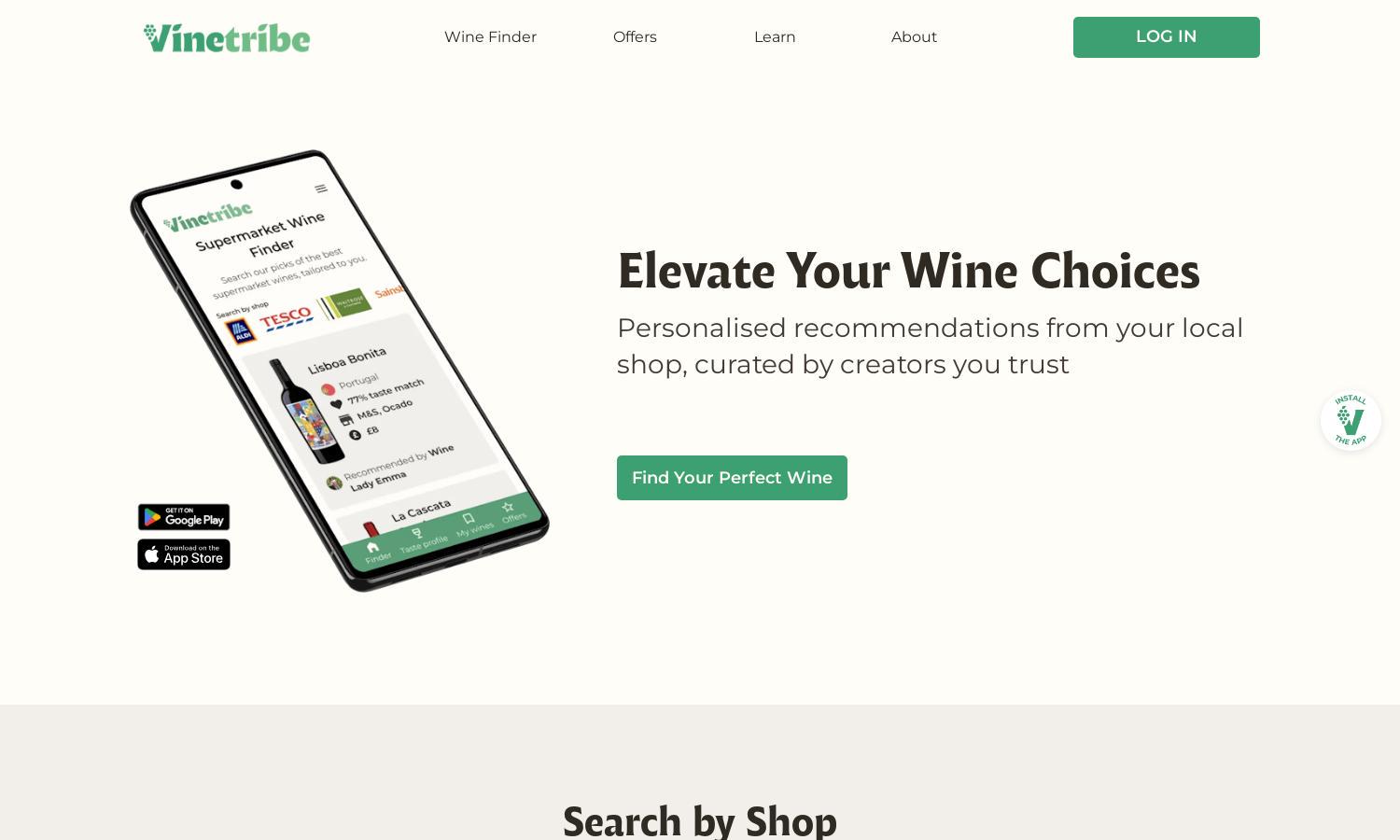 Vinetribe Website