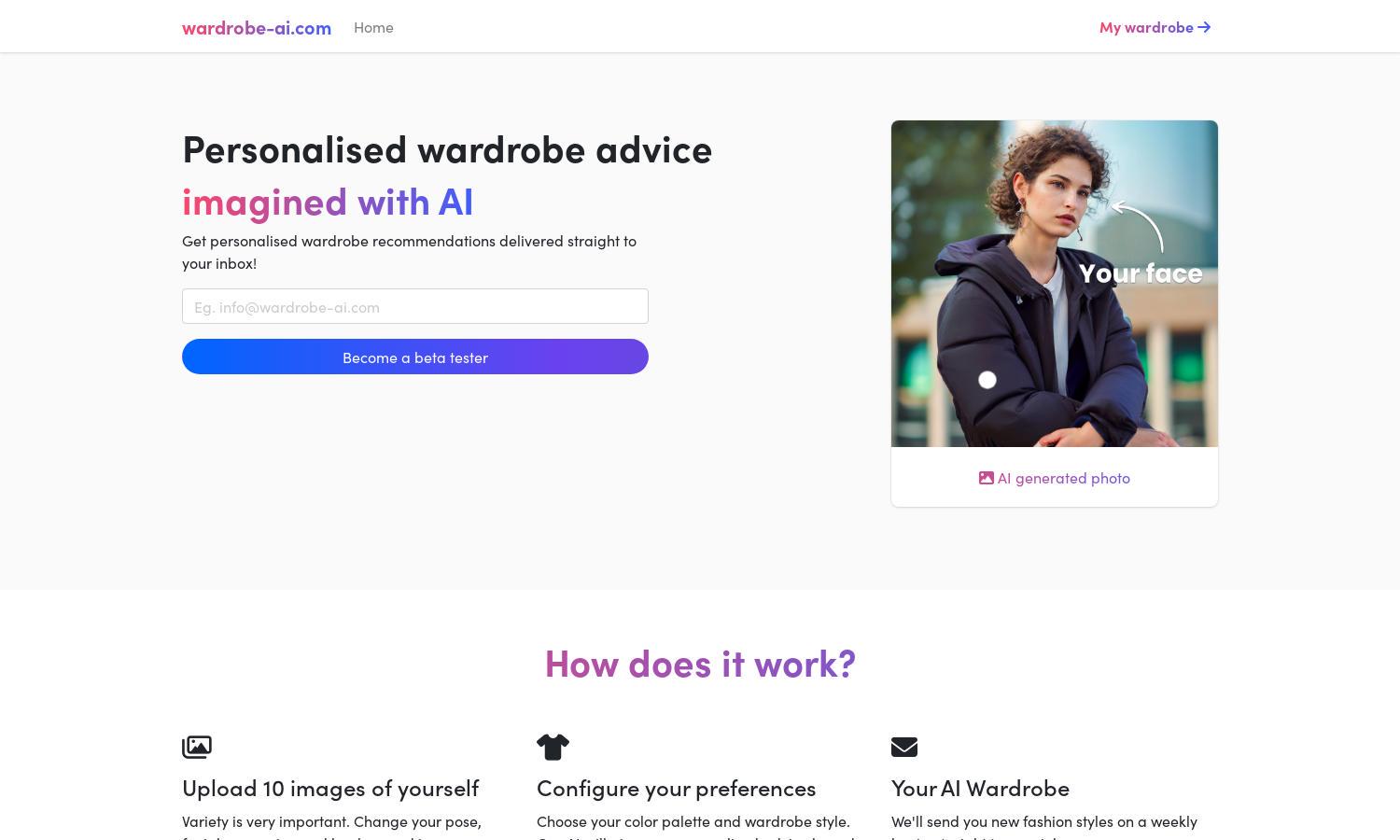 Wardrobe AI Website